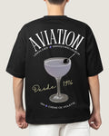 Playera Aviation Negro, espalda