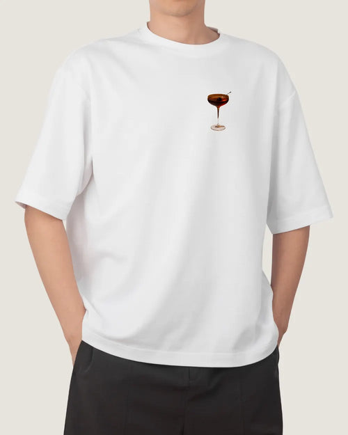 Playera Black Manhattan Blanco, frente