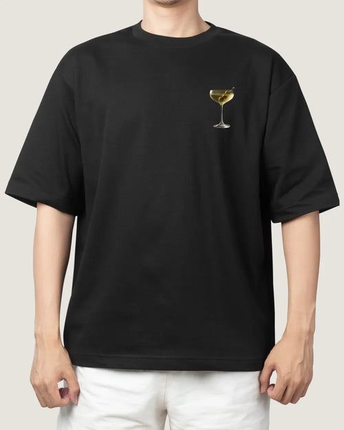 Playera Dirty Martini Negro, frente