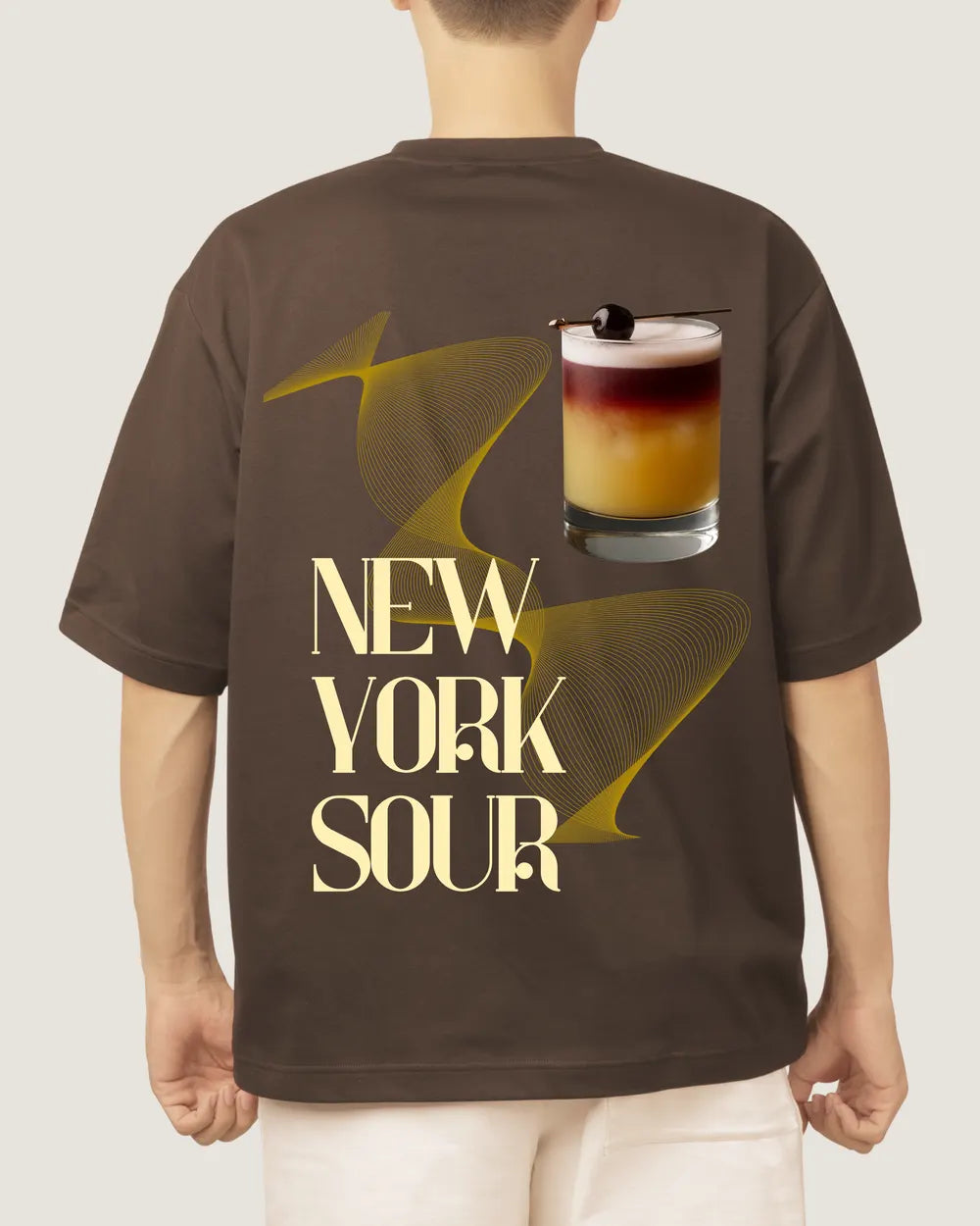 Playera New York Sour Café, espalda