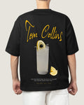 Playera Tom Collins Negro, espalda